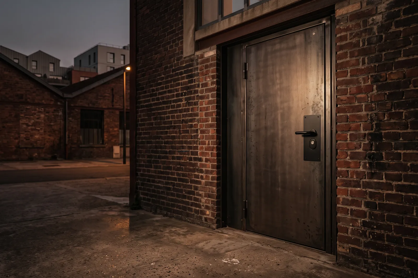 Porte blindée finition acier brut installée dans un loft à Ivry-sur-Seine